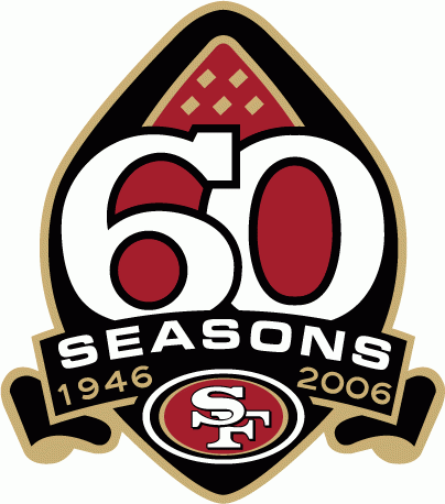 San Francisco 49ers 2006 Anniversary Logo iron on paper